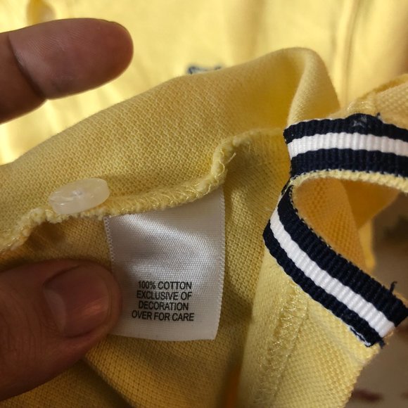 Le Tigre Short Sleeve Polo T-Shirt Yellow S - Picture 5 of 5